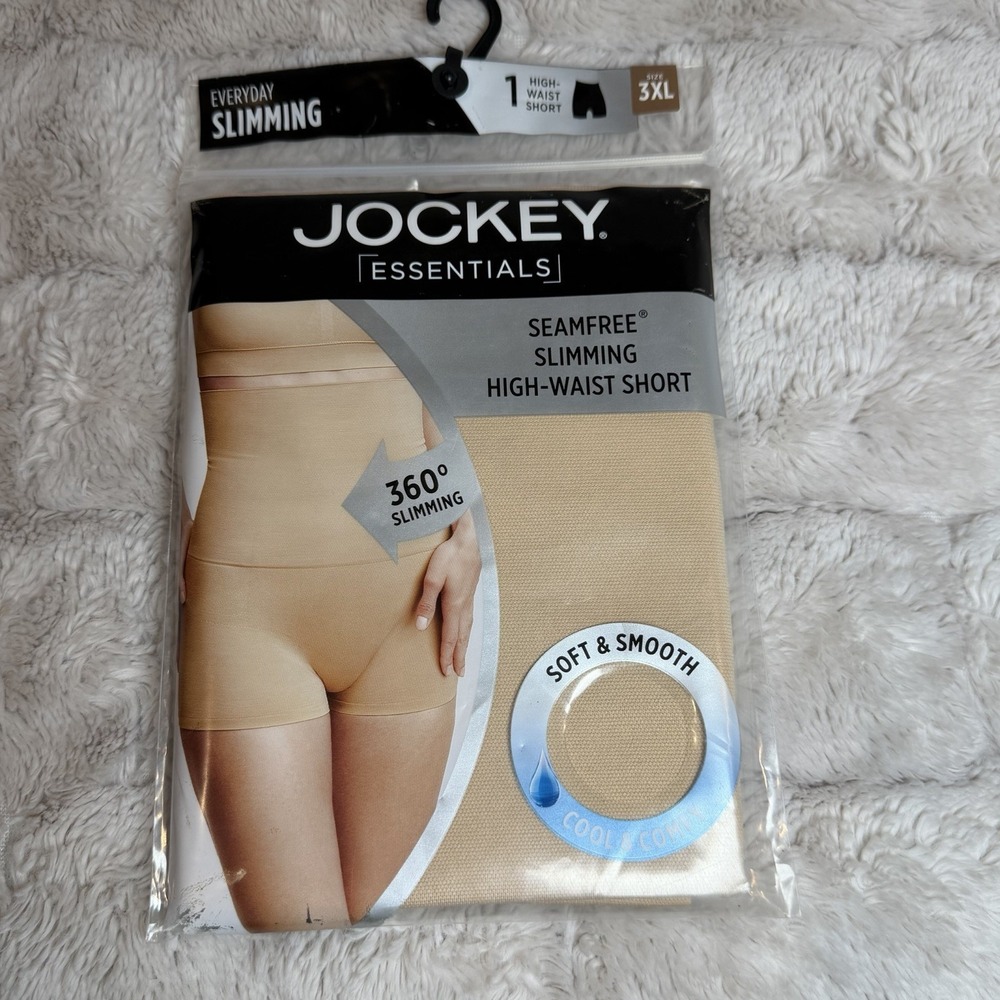 Jockey Essentials Seamfree 360 Slimming High-Waist Short  3XL Cool & Comfy
